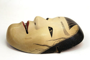 Japanese Meiji Noh Mask in Carved Wood (6719945277597)