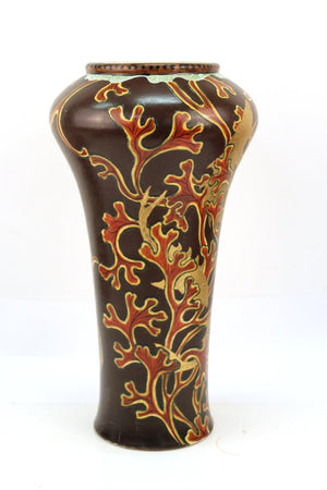 Japanese Meiji Satsuma Vase with Golden Fish Motif side (6719948980381)