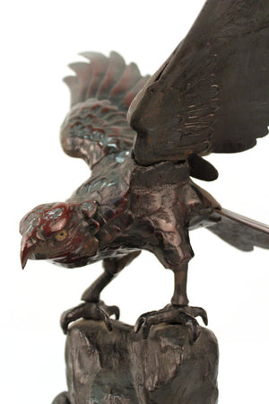 Japanese Taisho Bronze Eagle (6719949045917)