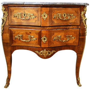 Jean-Francois Coulon French Louis XV Bombe Commode with Marble Top (6719856050333)