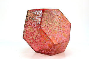 John Torreano Modern Faceted Geometric Art Glass Sculpture or Vase front (6719873646749)