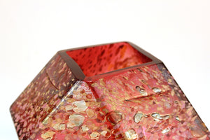 John Torreano Modern Faceted Geometric Art Glass Sculpture or Vase top (6719873646749)