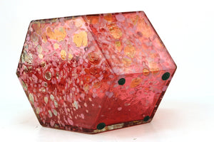 John Torreano Modern Faceted Geometric Art Glass Sculpture or Vase bottom (6719873646749)