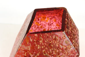 John Torreano Modern Faceted Geometric Art Glass Sculpture or Vase top (6719873646749)