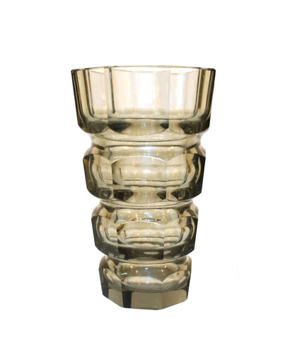 Josef Hoffman Block Glass Vase