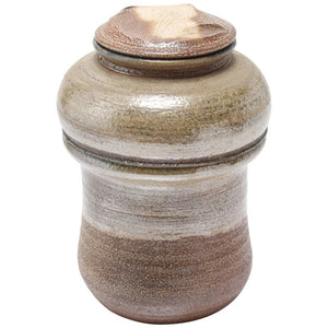 Karen Karnes Mid-Century Modern Stoneware Art Pottery Covered Jar (6719955370141)