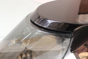 Karl Springer Style Modern Cantilevered Glass Cocktail Table detail (6719862636701)