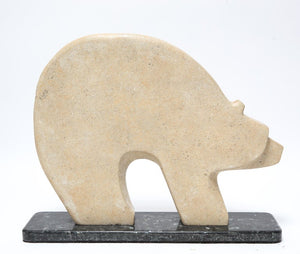 Kelly 'Nitushi' Byars Native American Polar Bear Hardstone Sculpture sdie (6719955763357)