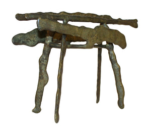 Klaus Ilhenfeld Bronze Abstract Sculpture (6719740051613)