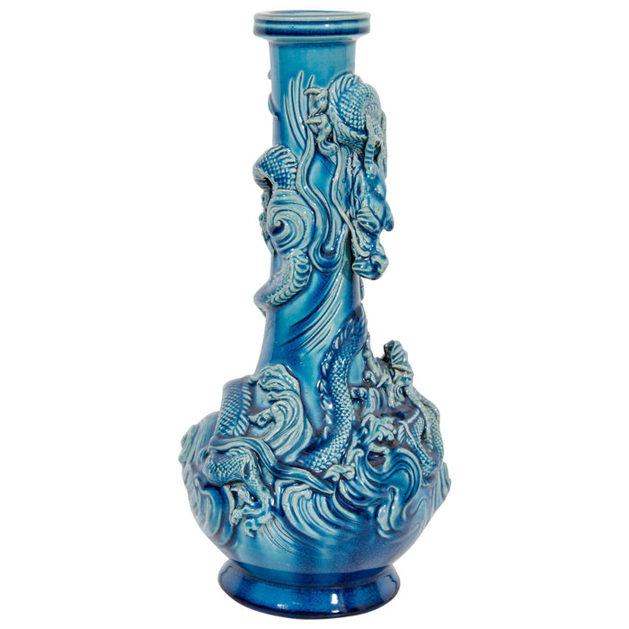 A Vintage Blue Porcelain Japanese Kutani Vase