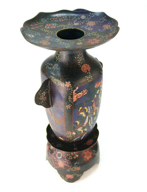 Late Meiji Period Cloisonné Vase top (6719935217821)