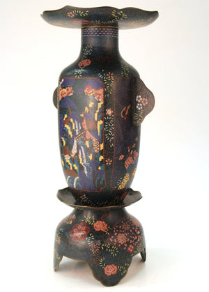 Late Meiji Period Cloisonné Vase (6719935217821)