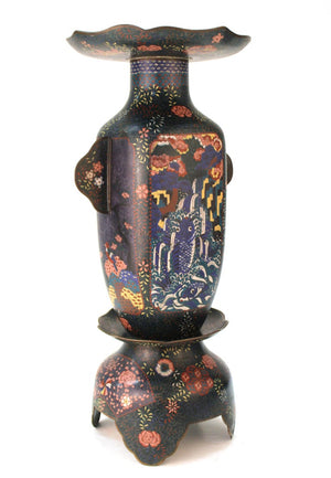 Late Meiji Period Cloisonné Vase4 (6719935217821)