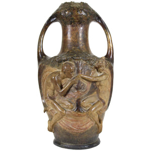 Lefont for Friedrich Goldscheider Viennese Art Nouveau Exhibition Vase (6720035389597)