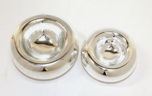 Mercury Glass Lidded Bubble Vessel (6719790481565)