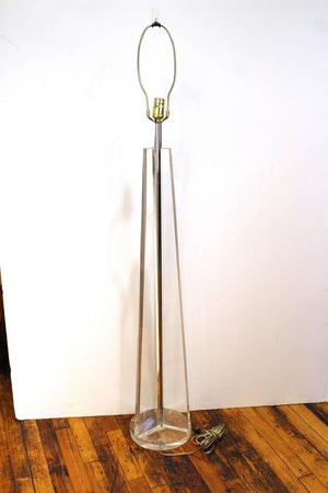 Vintage Lucite Floor Lamp (6719727370397)