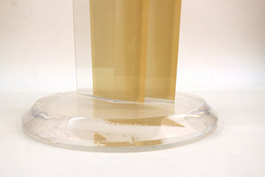 Abstract Sculpture in Lucite  Bottom (6719787171997)