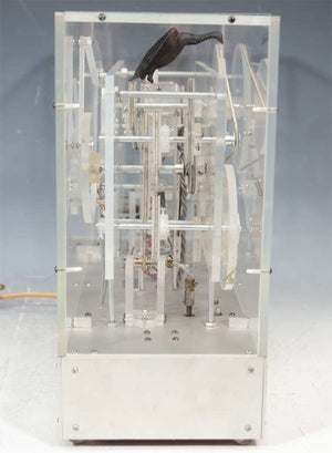Machine Age Modernist Lucite Kinetic Sculpture with Moving Gears (6719800410269)