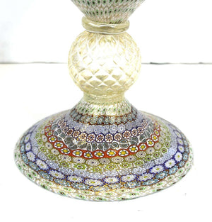 Maestro Imperio Rossi Italian Murano Glass Millefiori Monumental Vase