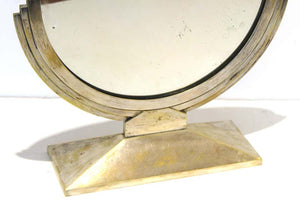 Maison Desny Attributed French Art Deco Round Tabletop or Vanity Mirror (6719973589149)