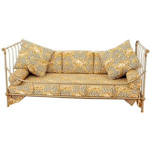 Maison Jansen Daybed in Steel and Brass (6719780978845)