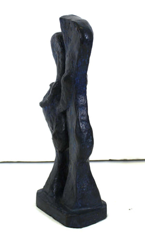 Marvin Bell Modern Abstract Bronze Sculpture Of Embracing Couple (6720015368349)