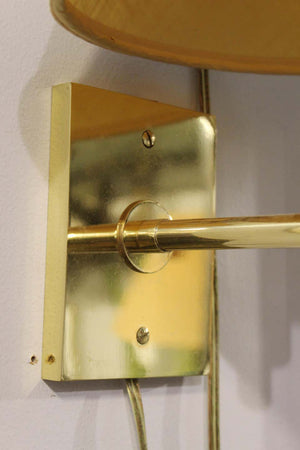 Mendizabal Argentinian Modern Wall Sconces in Gold-Tone with Shades (6719973261469)