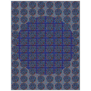 Michael Zenreich Conceptual Abstract Digital Print "Confetti Blue Circle' (6719929188509)