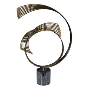 Curtis Jere Mid-Century Brass and Marble "Spray" Sculpture (6719811125405)