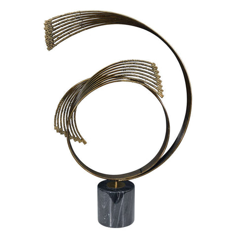 Curtis Jere Mid-Century Brass and Marble 