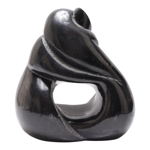 Mid-Century Modern Abstract Soapstone Sculpture of Embracing Couple (6719980699805)