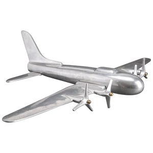 Mid-Century Modern Aluminum Airplane Model (6719953698973)