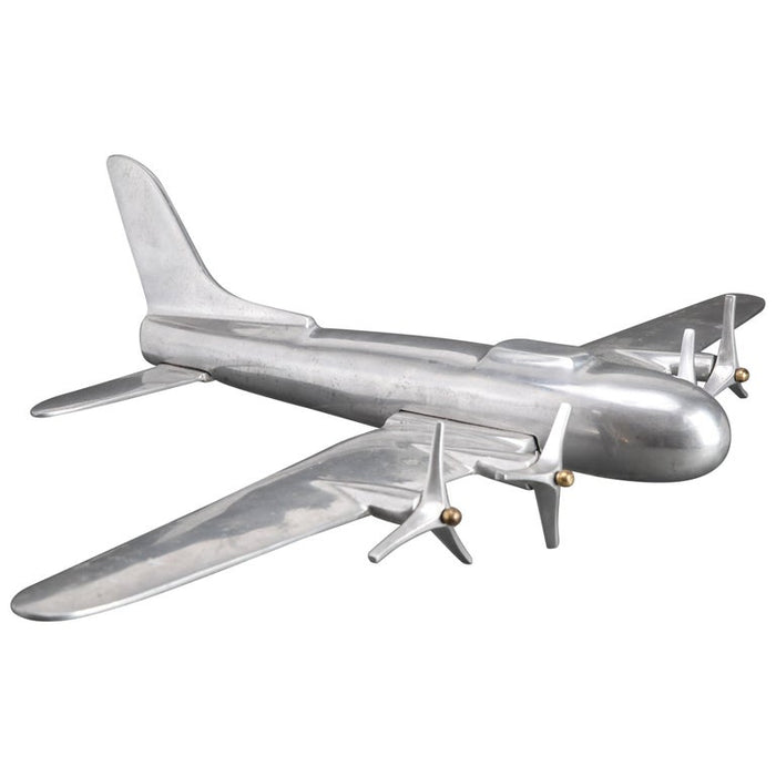 Mid-Century Modern Aluminum Airplane Model