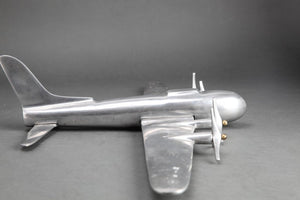 Mid-Century Modern Aluminum Airplane Model side (6719953698973)