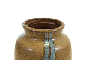 Mid-Century Modern Glazed Studio Pottery Vase (6720066977949)