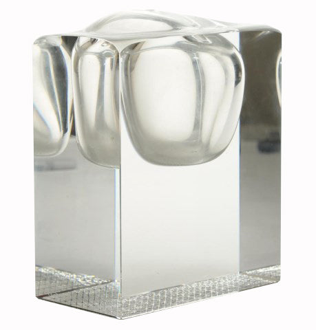 Mid-Century Modern Lead Crystal Vase, Signed