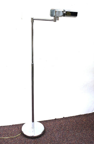 Mid-Century Modern Metal Reading Lamp with Adjustable Height Overall (6719862014109)