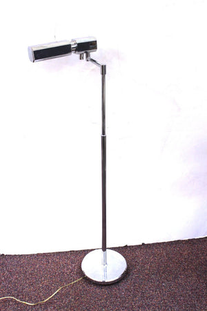 Mid-Century Modern Metal Reading Lamp with Adjustable Height Overall Back (6719862014109)