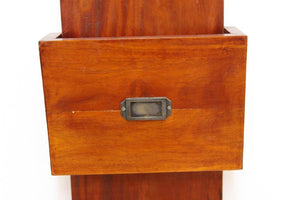 Mid-Century Modern Wall Document Holder in Wood (6719915425949)