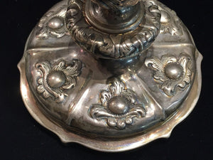 Imperial Russian Repoussé Candlesticks in Silver (6719745851549)