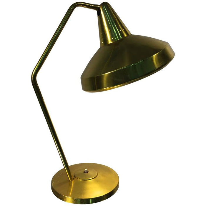 Midcentury Articulated Brass Desk Lamp