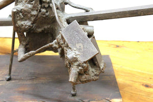 Midcentury Brutalist Welded Metal Abstract Assemblage Sculpture (6720007078045)