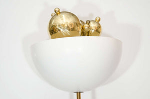 Mid-Century Modern Brass Torchiere Floor Lamp in the Manner of Angelo Lelli (6720033521821)