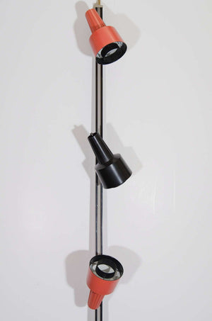 Lightolier Mid-Century Modern Three-Light Adjustable Pole Floor Lamp (6719988629661)