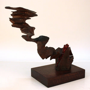 Mike Feeney Brutalist Sculpture in Carved Bronze (6719754174621)