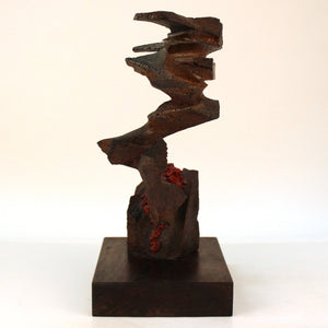 Mike Feeney Brutalist Sculpture in Carved Bronze (6719754174621)