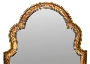 Chinese Chippendale Silver Wood Mirror (7220315259037)