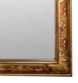 Chinese Chippendale Silver Wood Mirror (7220315259037)