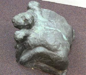 Modern Abstract Cast Bronze Female Sculpture (6719884230813)