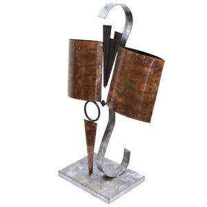 Modern Abstract Metal Tabletop Sculpture (6719954354333)